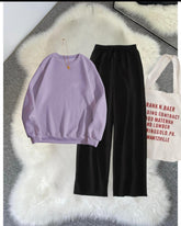 Lilac and black Winter (track suit)